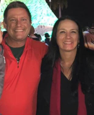 Mike Trim with his wife, Tiffany.